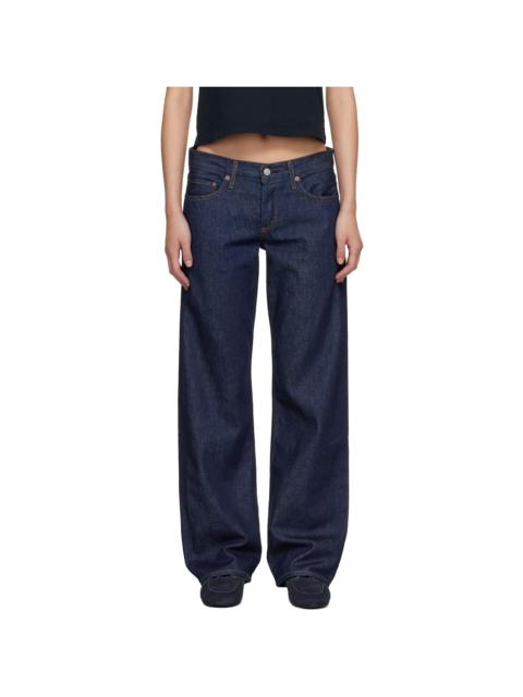 AGOLDE Blue Low Rise Loose Jeans