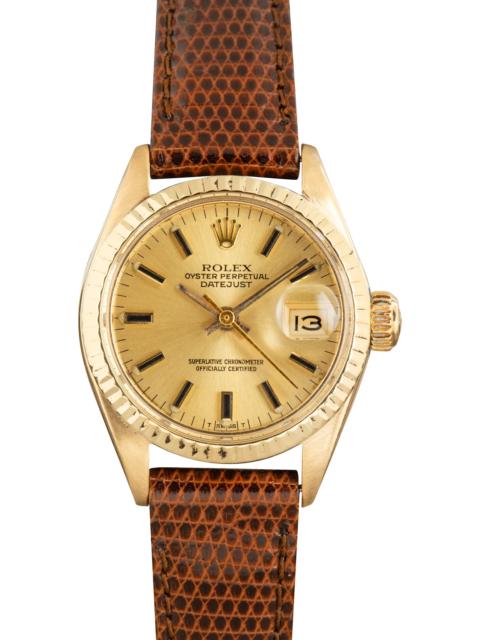 ROLEX Vintage Ladies Rolex Datejust Ref 6917 Champagne Dial