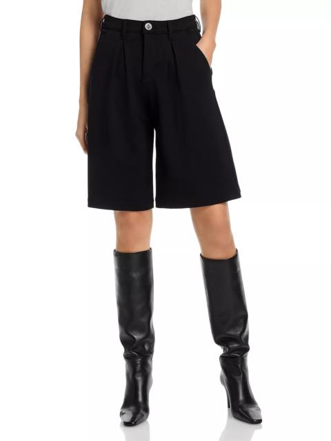 L'AGENCE Akasha High Rise Pleated Bermuda Shorts