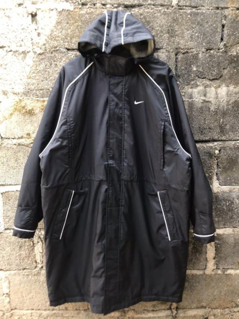 Vintage Nike Nylon Hoodies Long Jacket- L
