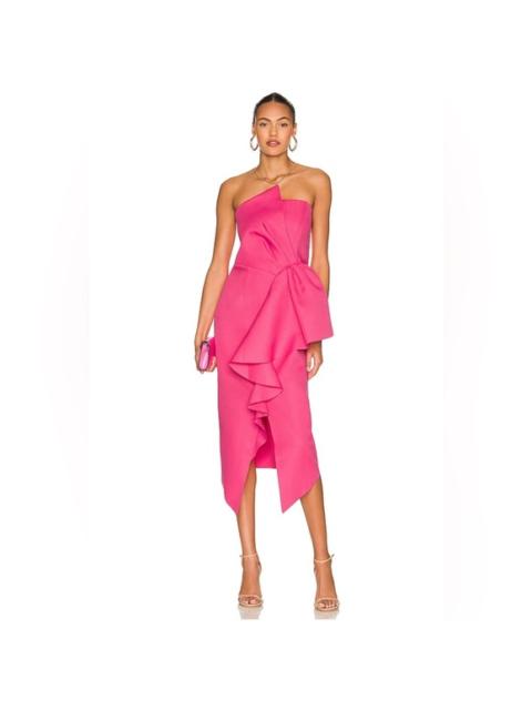 Other Designers New! ELLIATT Midi‎ Reception Dress in Fuchsia Sz XS $170