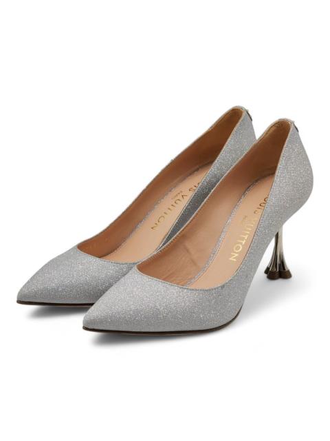 Louis Vuitton Blossom Pumps Glitter in Silver 35.5 5.5 NWB
