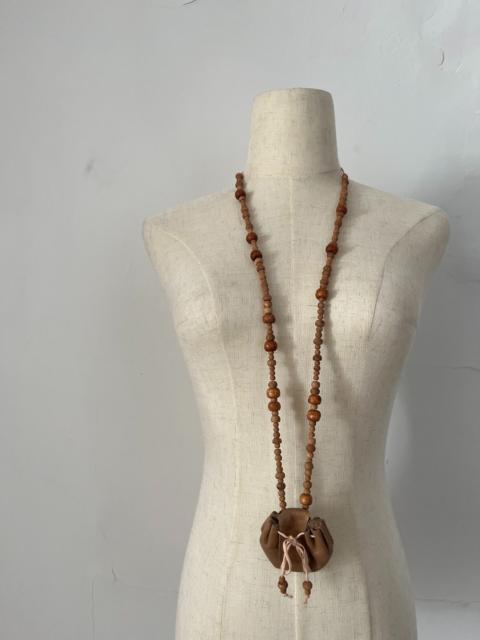 Ann Demeulemeester ann demeulemeester necklace wooden beads brown