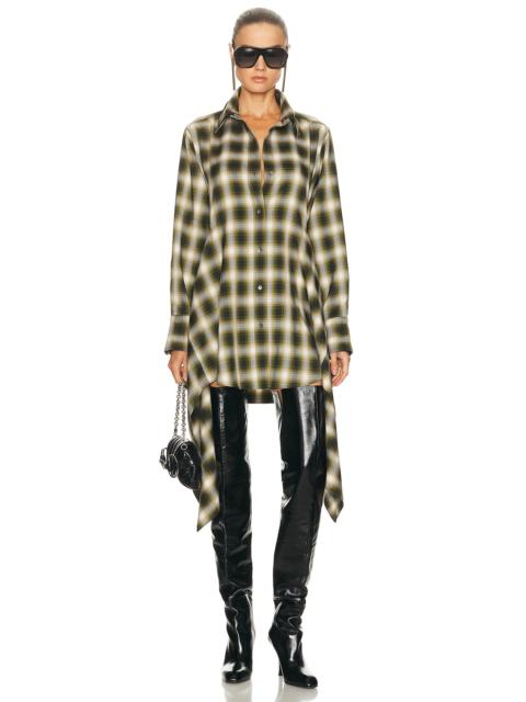 Monse Cascade Front Shirt Dress