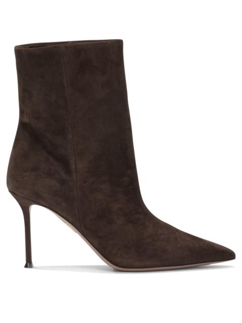 AQUAZZURA Aquazzura Harper 85mm Ankle Boots Brown Women