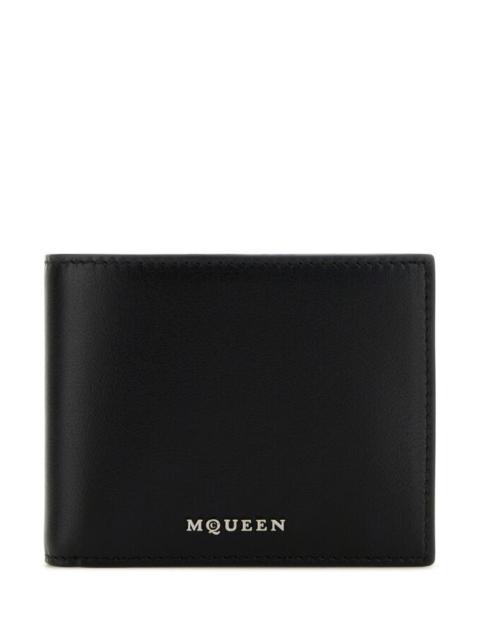 Black leather wallet