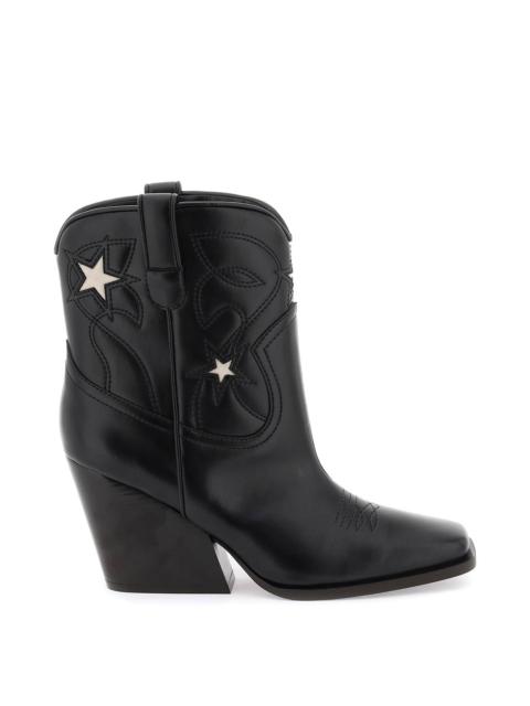 Stella Mccartney Texan Ankle Boots With Star Embroidery Women