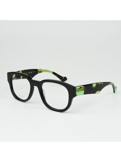 GUCCI NEW Gucci GG1429O 003 Black Green Havana Square Men Eyeglasses GG 1429O