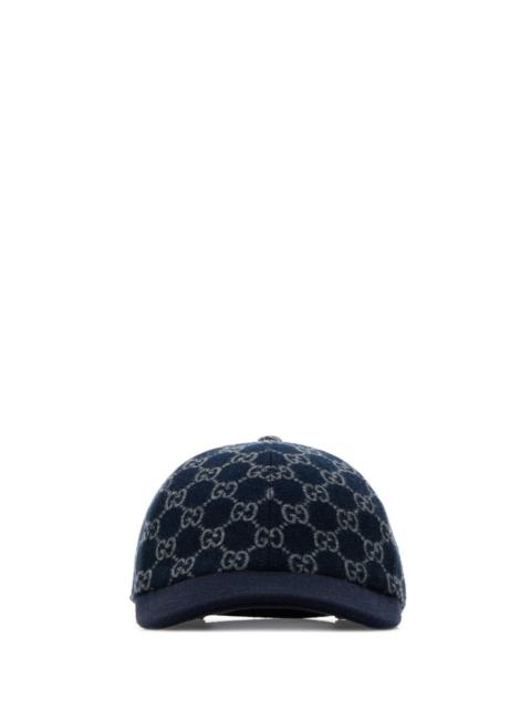 GUCCI Gucci Men Embroidered Wool Baseball Cap