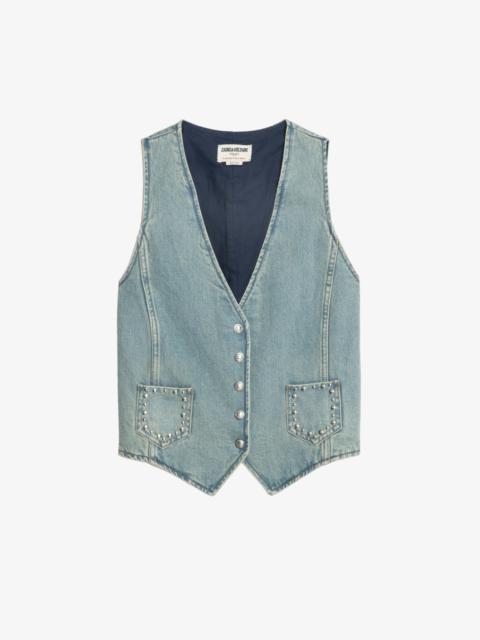 Zadig & Voltaire Gillier Denim Vest