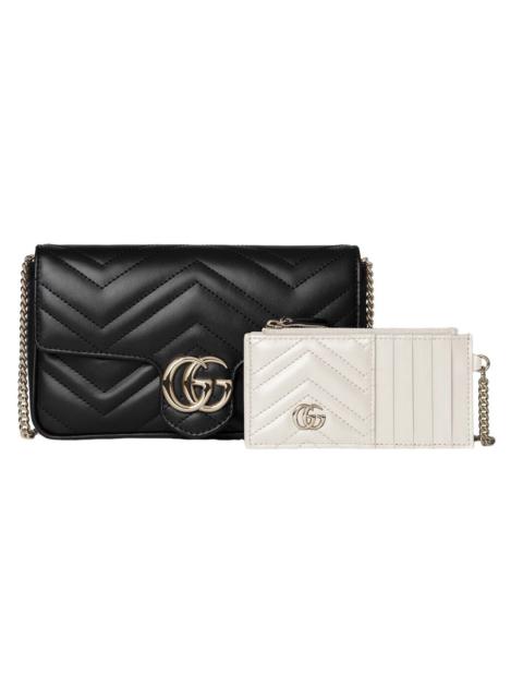 GUCCI GUCCI GG Marmont Small $2220 Black Shoulder Bag New And Auth