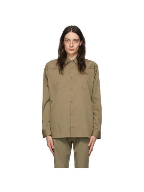 HOPE Brown Wool Shirt