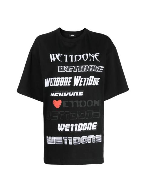 We11done Black Love T-Shirt