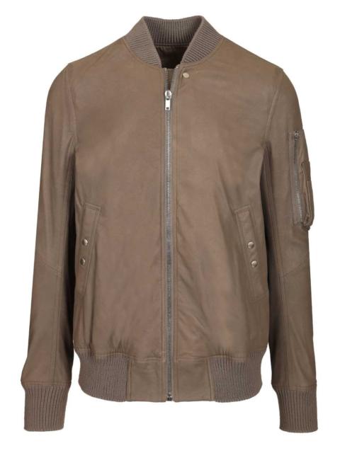 Rick Owens Rick Owens Men Aviator Leather Jacket