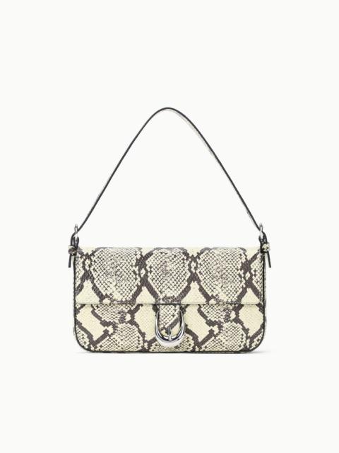 STAUD STAUD HARLOW BAG WHITE SNAKE