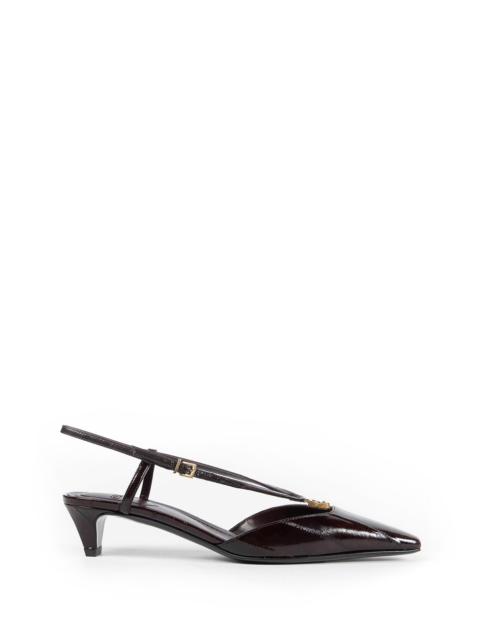 FENDI Fendi Ffold Eel Leather Slingbacks