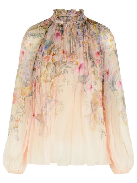 Zimmermann Zimmermann 'REBELLION' Viscose Cream Blouse