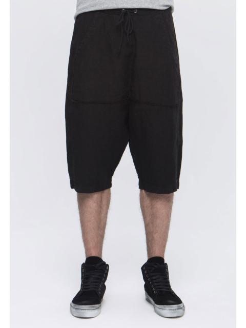 Other Designers Lost & Found Ria Dunn - Drop crotch linen shorts.
