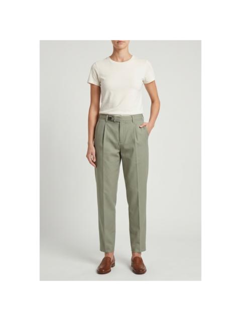 Brunello Cucinelli Brunello Cucinelli Wolight Green Tailored Trousers