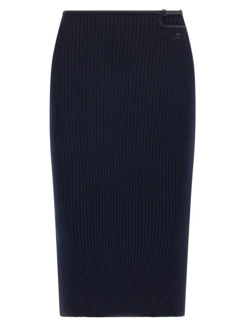 courrèges 'Loop Rib knit' skirt
