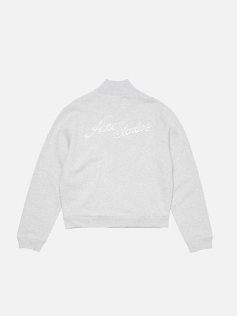Acne Studios Zip-up sweatshirt - Pale Grey Melange