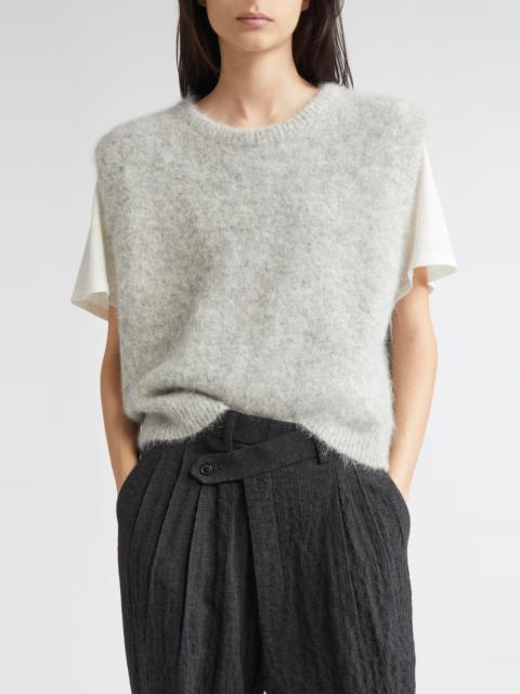 R13 R13 Deep Armhole Sweater Vest in Light Heather Grey at Nordstrom