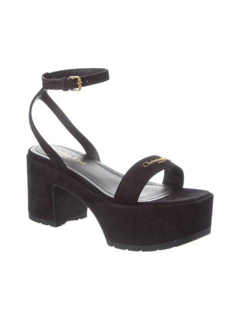 Dior Dior D-Lane Suede Platform Sandal