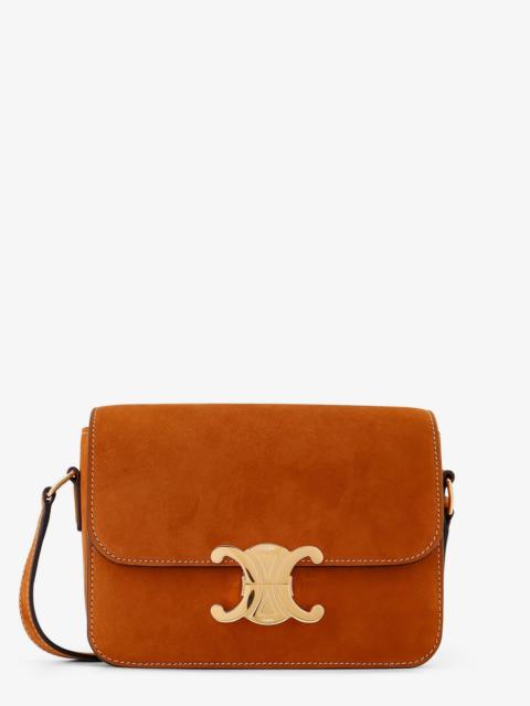 CELINE Celine Women Teen Triomphe Suede Shoulder Bag