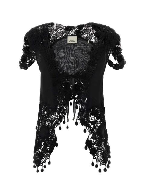 Isabel Marant Isabel Marant Women Black Crochet Vana Top