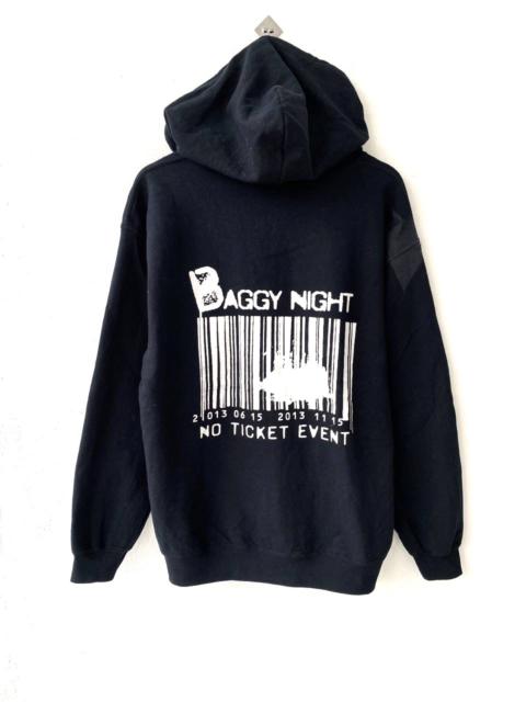 Other Designers Vintage - Vintage Baggy Night Ticket Event Barcode Pullover Hoodies