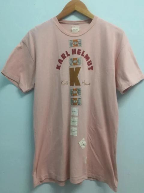 Other Designers Vintage Karl Helmut T Shirt Big Logo Spell Out Patches