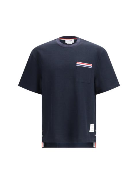 Thom Browne Thom Browne Short-sleeve Cotton-linen T-shirt