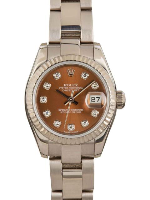 Rolex Datejust 179179 Bronze Diamond Dial