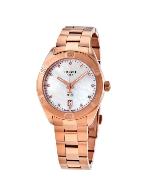 Other Designers Tissot T-Classic PR100 Quartz Diamond Mother of Pearl Dial Ladies Watch T101.910.33.116.00