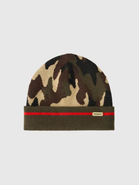 MACKAGE KIKO-CAMO Jacquard Camo Knit Beanie