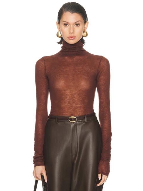 SPRWMN Long Sleeve Mock Neck Top