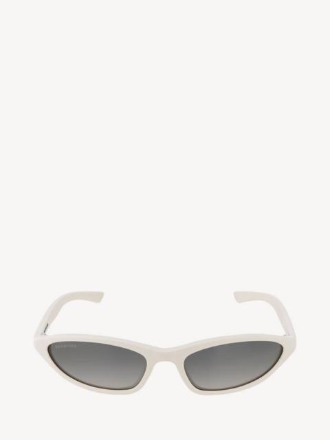 BALENCIAGA Women's Neo Oval 2.0 Sunglasses in Off White