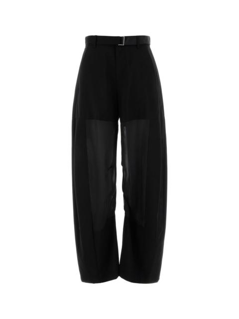 sacai Black wool pant