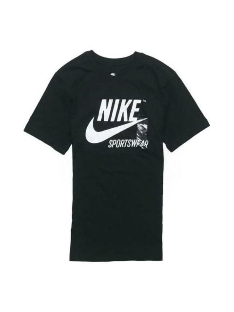 Nike Nike Sportswear Crew Archive Logo T-Shirt 'Black White' BV0627-010