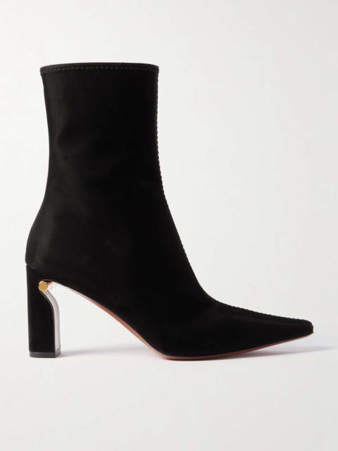 T-Bar suede ankle boots Black
