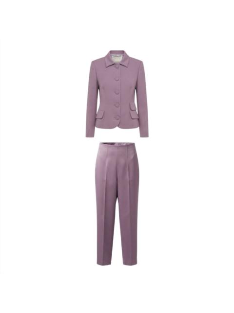 VERSACE Vintage Gianni Versace Couture Lilac Wool Pant Suit