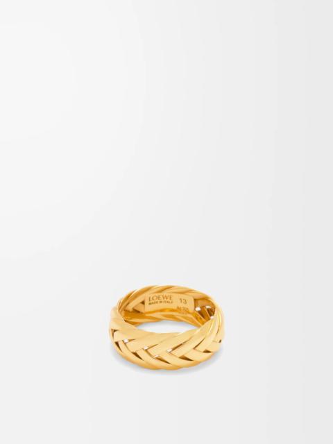 Loewe Braided ring in sterling silver