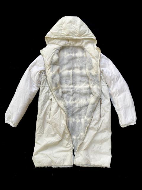 Prada Prada Goat Fur Shearling Puff Coat With Remove-able Sleeve