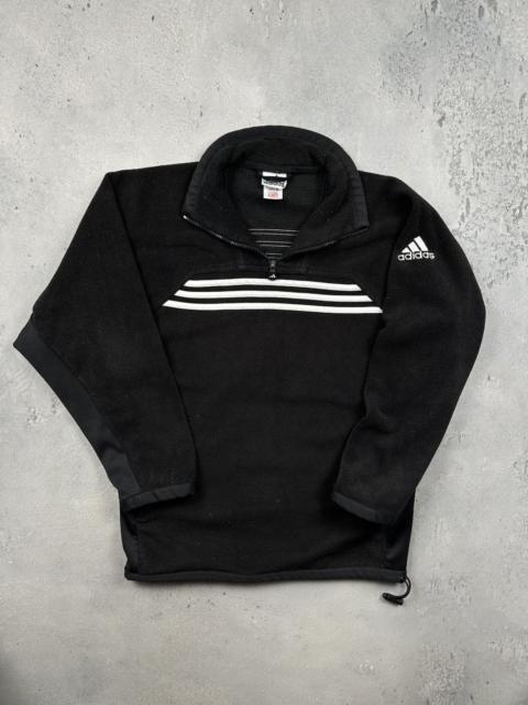 adidas Adidas Vintage 90s Outdoor Black Fleece Quarter Zip Pullover