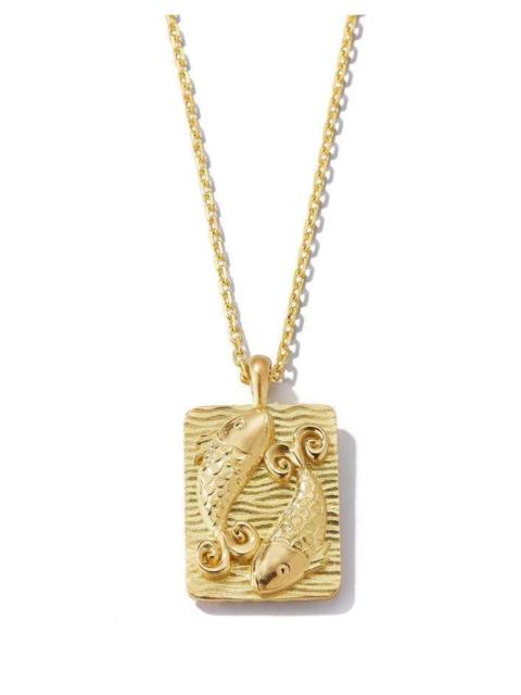 DAVID WEBB Diamond Pisces Zodiac Pendant Necklace