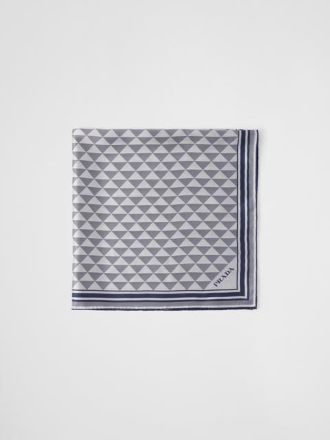 Prada Printed silk scarf