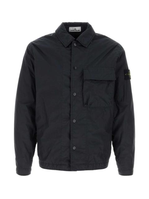 Stone Island Stone Island Men Midnight Blue Nylon Jacket