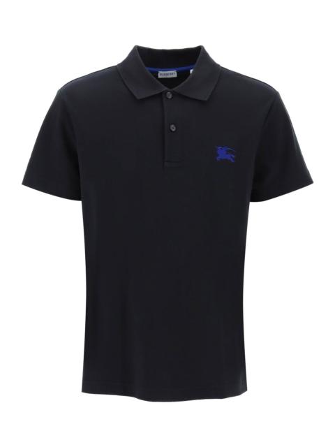 Burberry Pique Polo Shirt With Embroidered Ekd Men