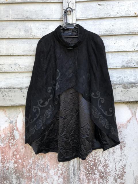Other Designers Cloak - Benet Melsion Spain Black Suede Leather Cloak