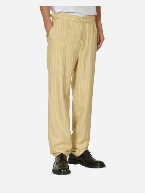 BODE Dennis Stripe Trousers Cream / White